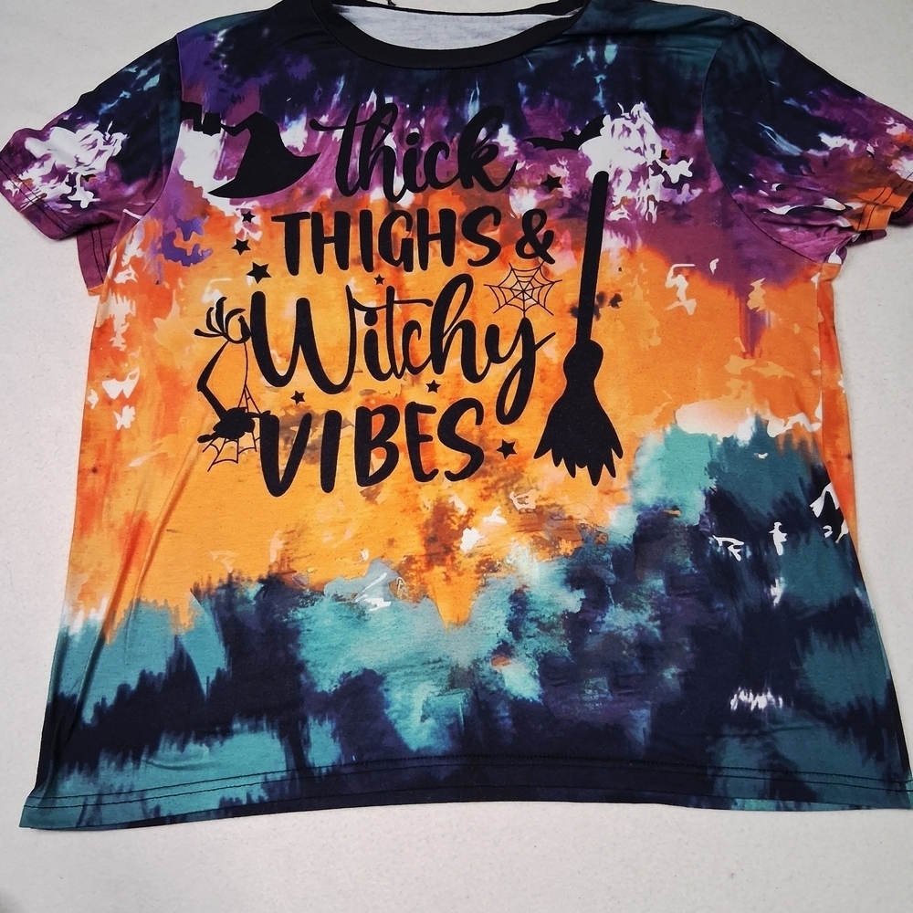 4/20$ ➡️ Colorful Witchy Vibes Tie-Dye Tee